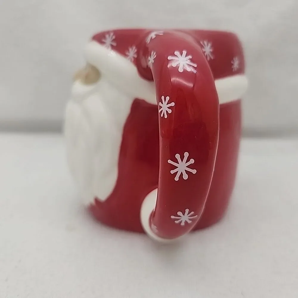 Mug Santa Claus Williams Sonoma Figural 16 OZ Stoneware Holiday Christmas NEW